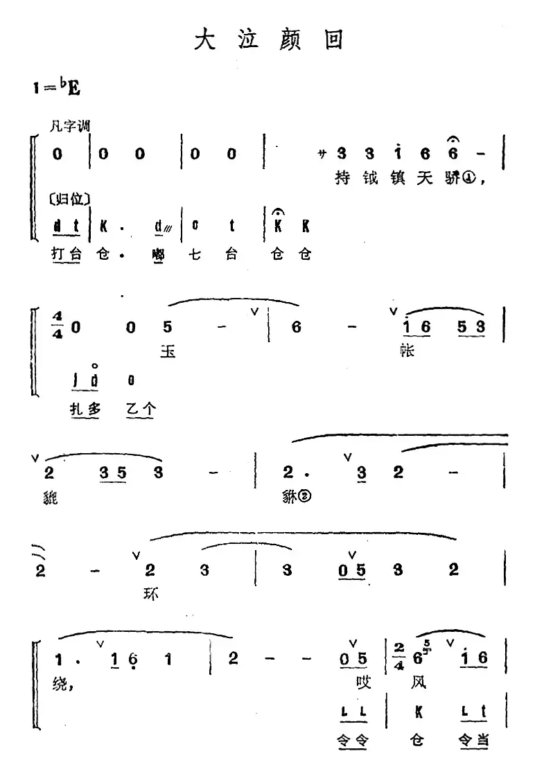 京剧群曲汇编：大泣颜回