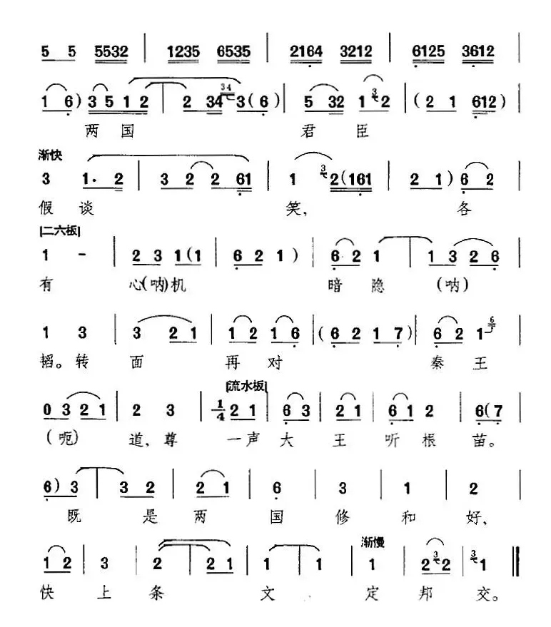 蔺相如暗思忖吉凶难料（《将相和》选段、蔺相如唱段）