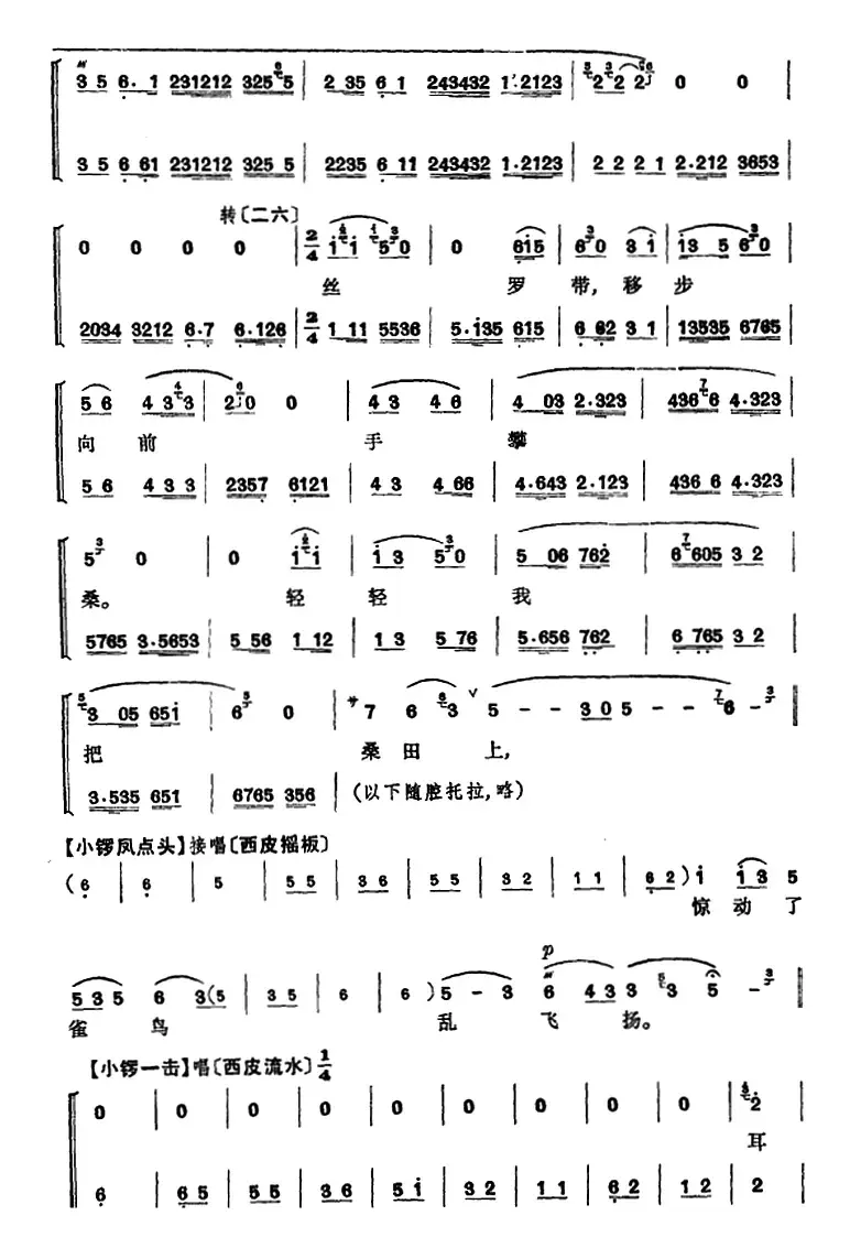 程砚秋唱腔集：《桑园会》