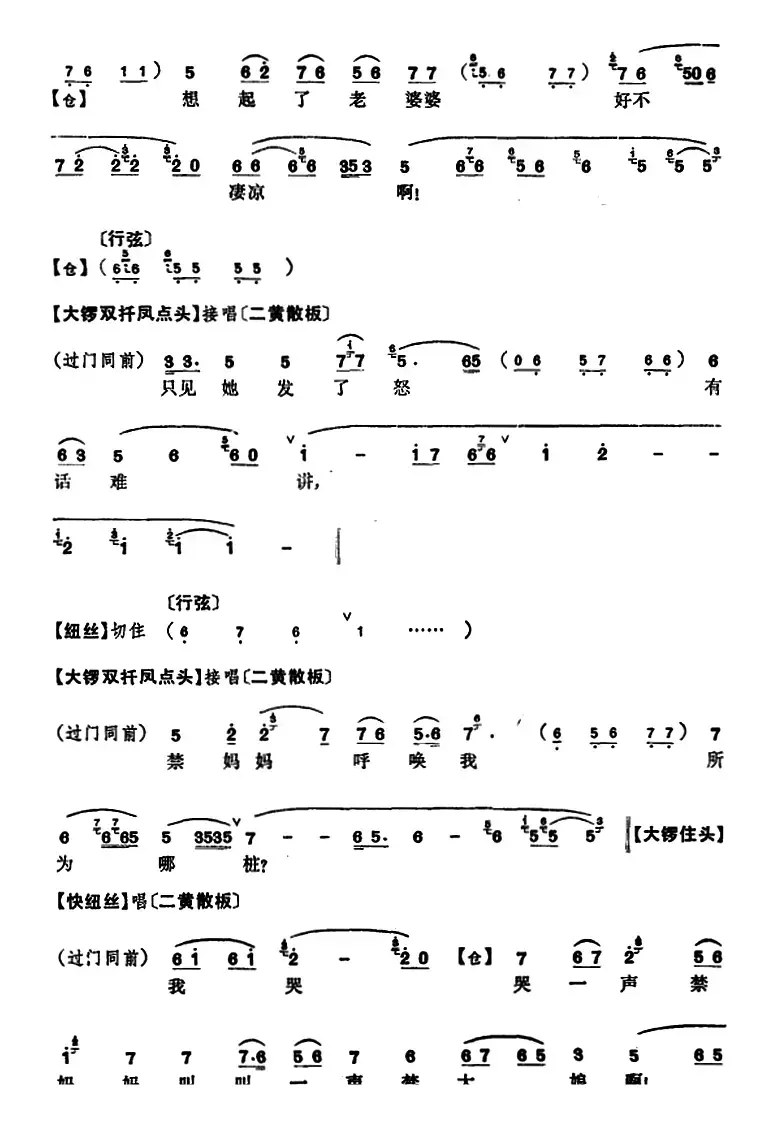 程砚秋唱腔集：《窦娥冤》