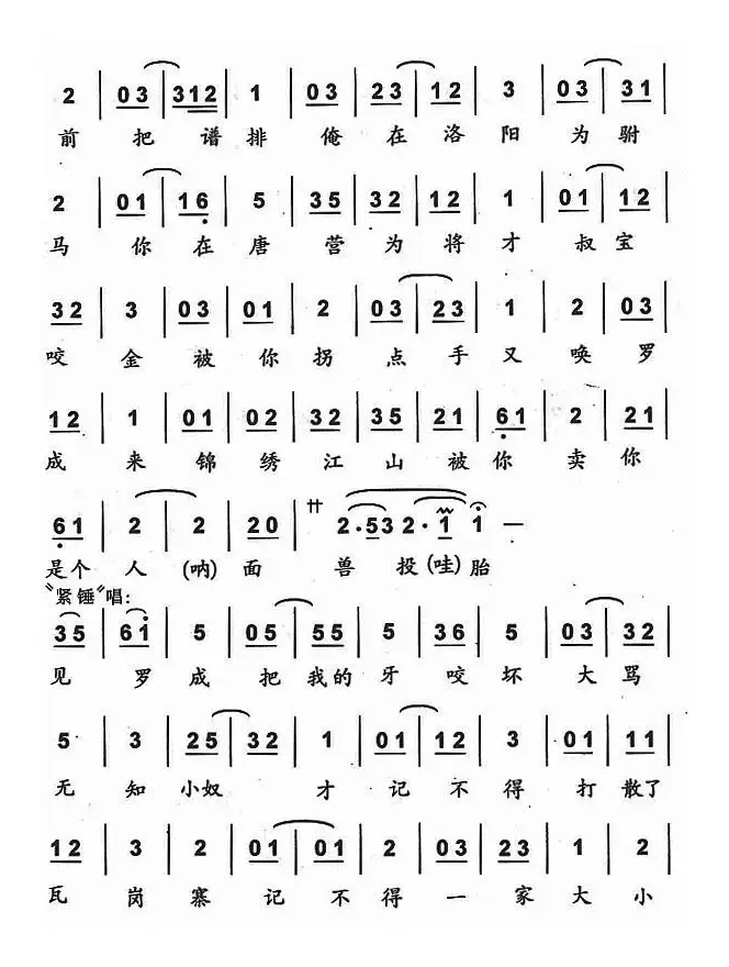 大吼一声绑帐外（京剧《锁五龙》单雄信唱段）