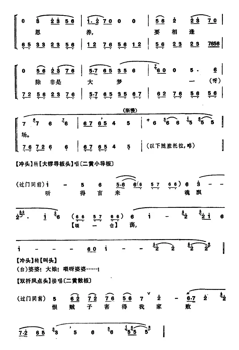 程砚秋唱腔集：《窦娥冤》