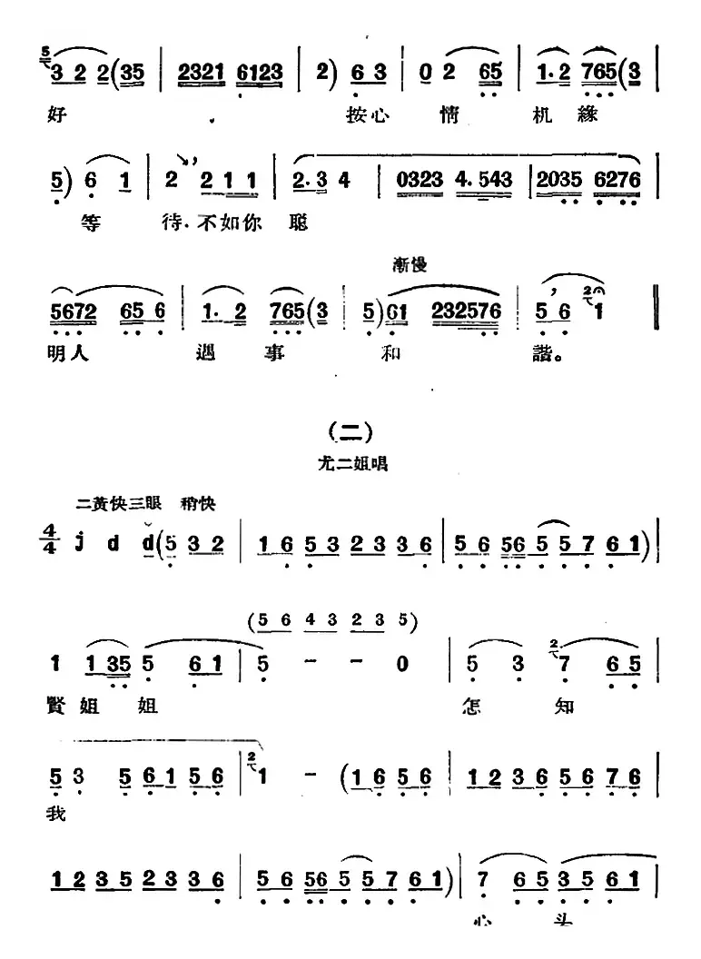 京剧唱腔选·青衣：红楼二尤（尤三姐唱段）