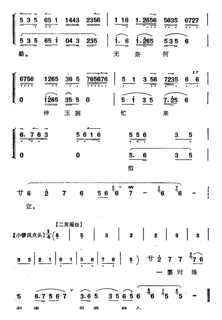 《太真外传》唱腔选：我这里持剪刀心中不忍