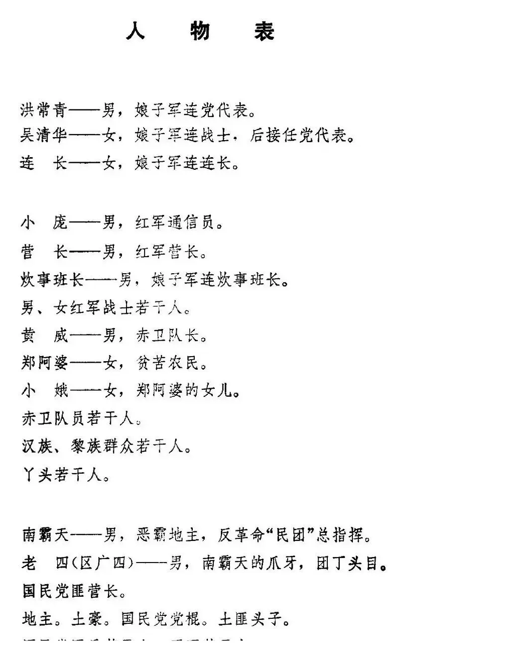 革命现代京剧《红色娘子军》全剧主旋律乐谱之剧情说明、序曲