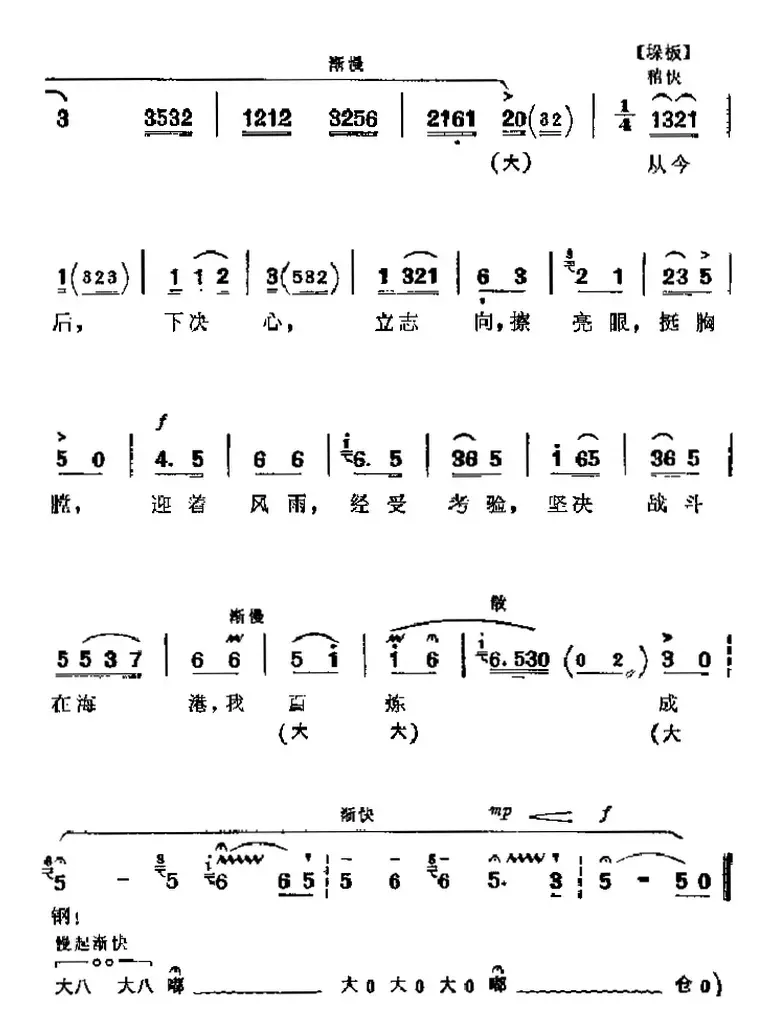 革命现代京剧《海港》主要唱段：坚决战斗在海港（第六场 韩小强唱段）