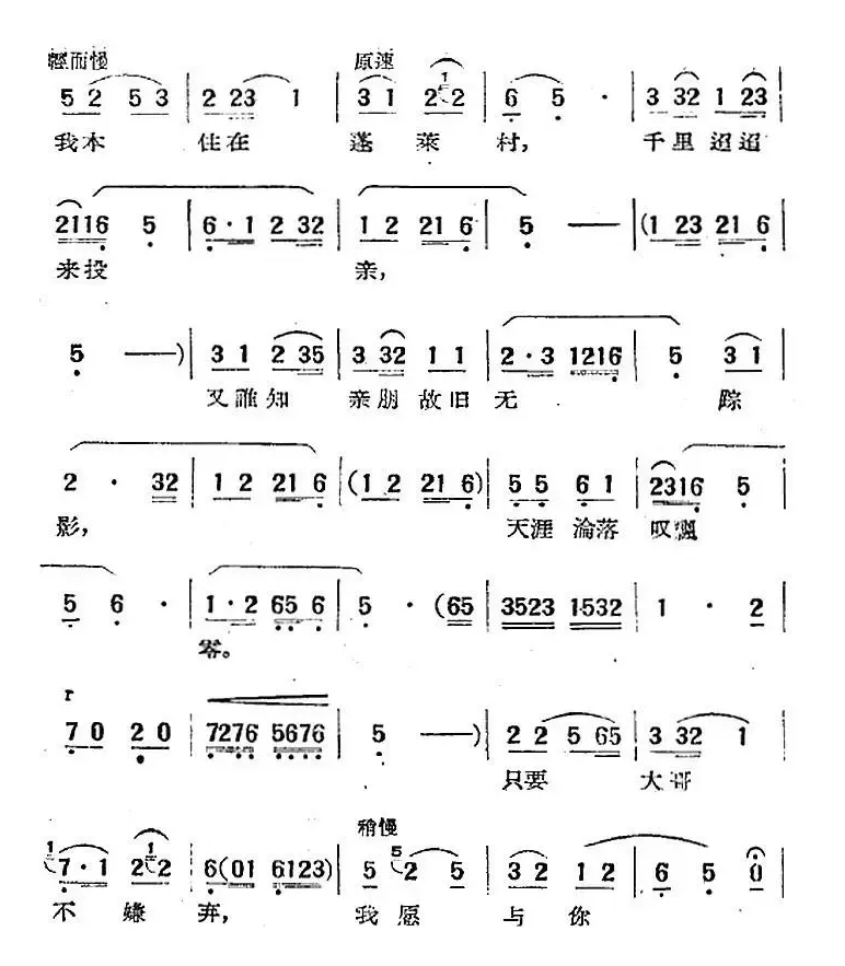 电影“天仙配”选曲：互表身世