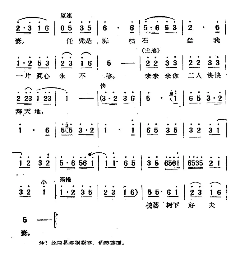 电影“天仙配”选曲：槐荫开口