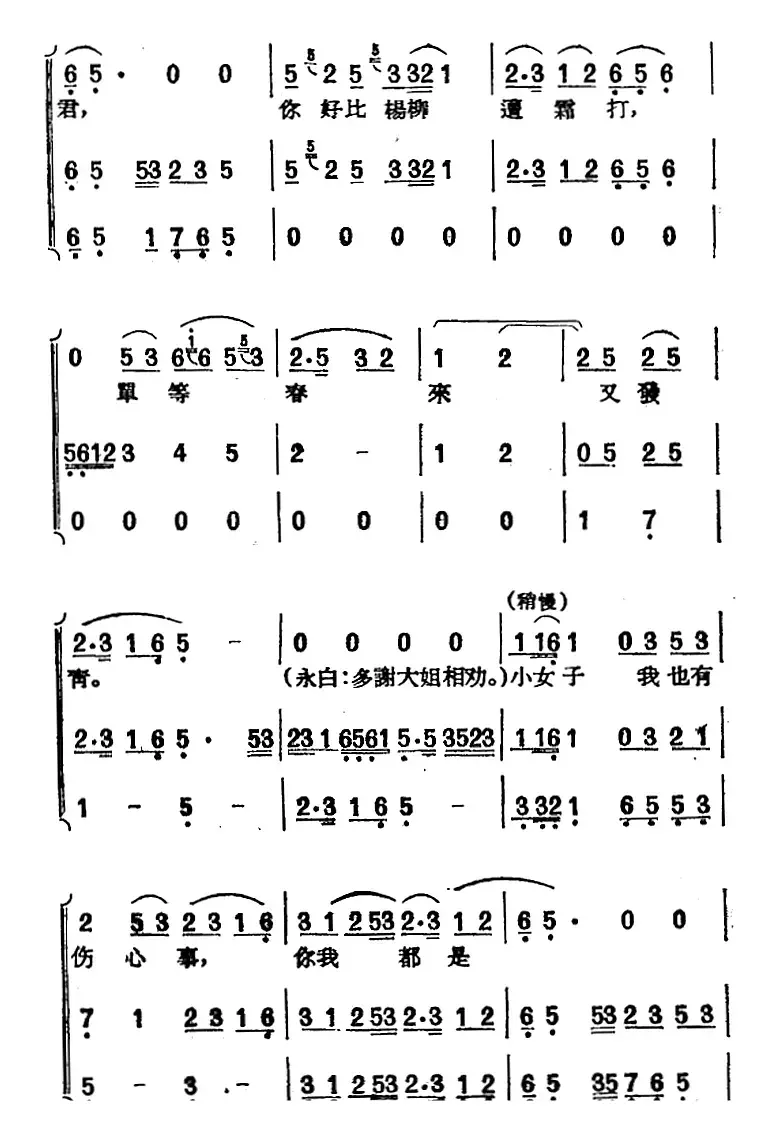 [黄梅戏曲调]唱片选辑类：天仙配（路遇之二）