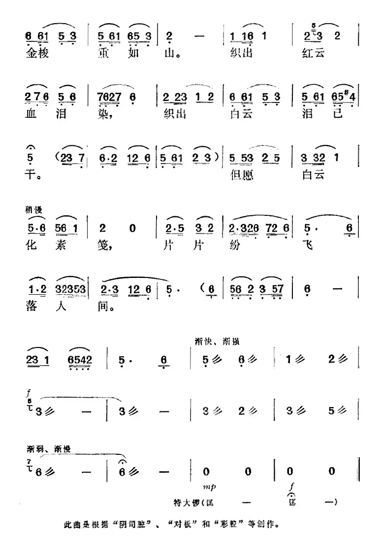 电影《牛郎织女》选曲：空守云房无岁月（织女唱段）