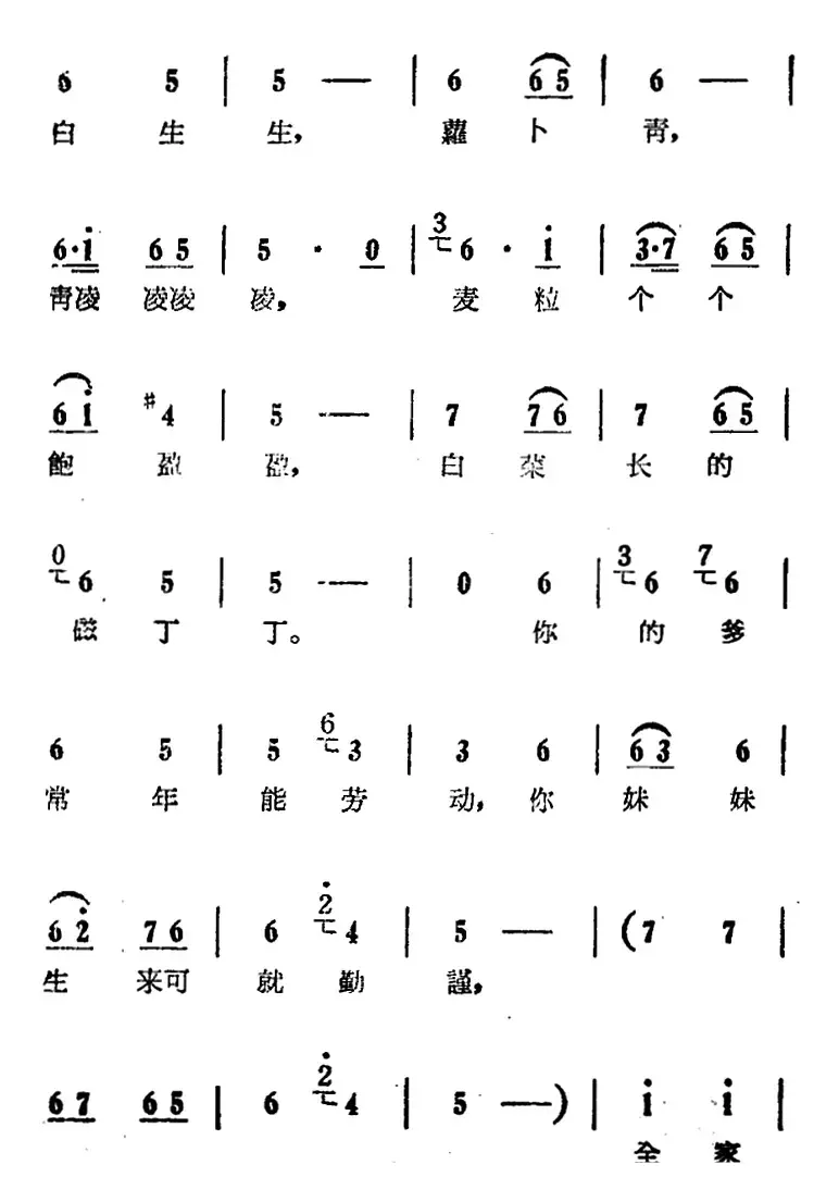 每年都是好收成（电影版《朝阳沟》选段、拴保娘、银环对唱）