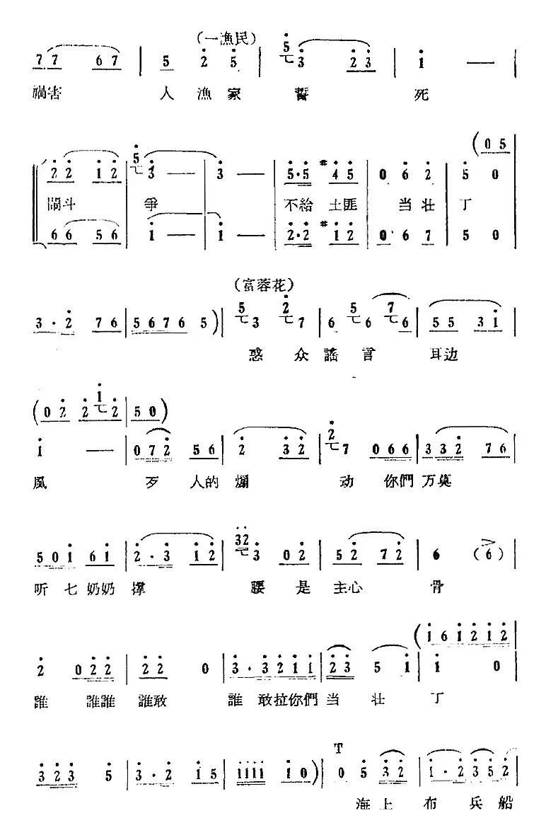 歌剧《红珊瑚》选曲：第九场 打店（第三十七曲 怒火万丈填满胸 合唱）