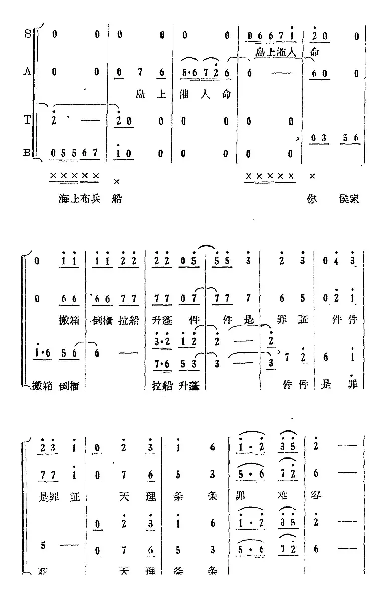 歌剧《红珊瑚》选曲：第九场 打店（第三十七曲 怒火万丈填满胸 合唱）