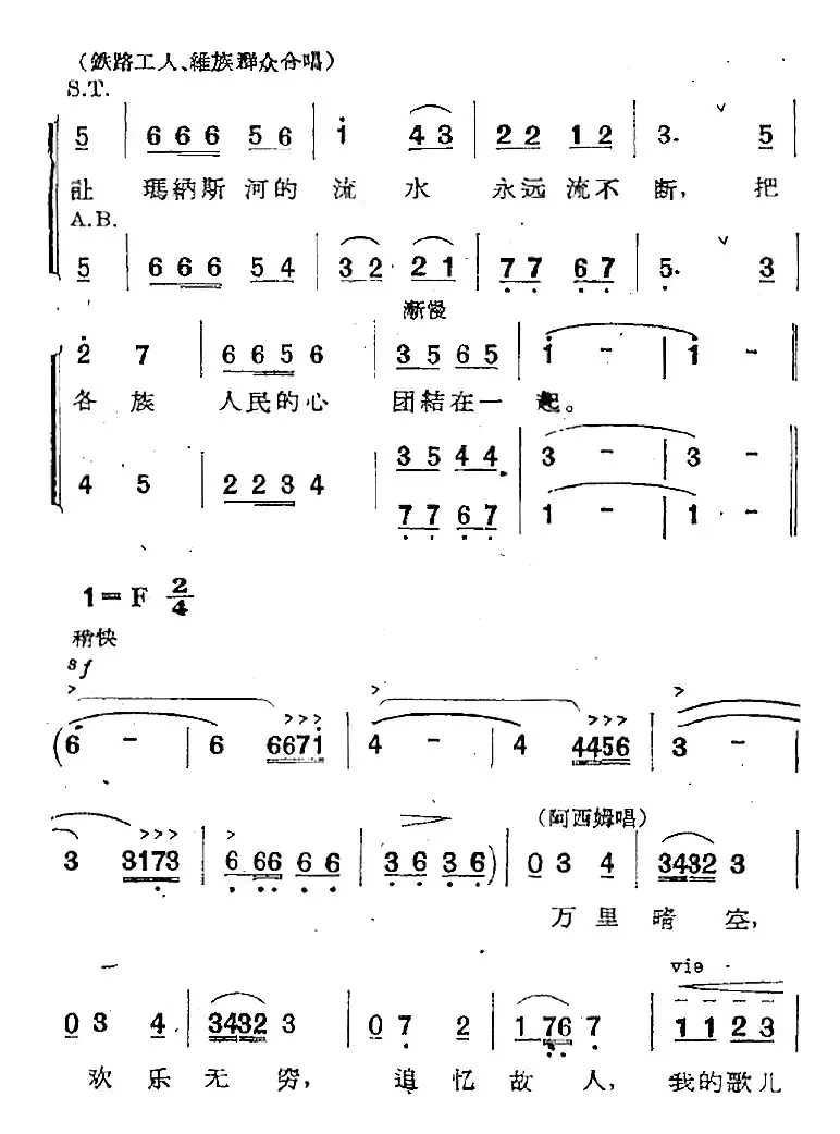 歌剧《两代人》第一幕 第一场