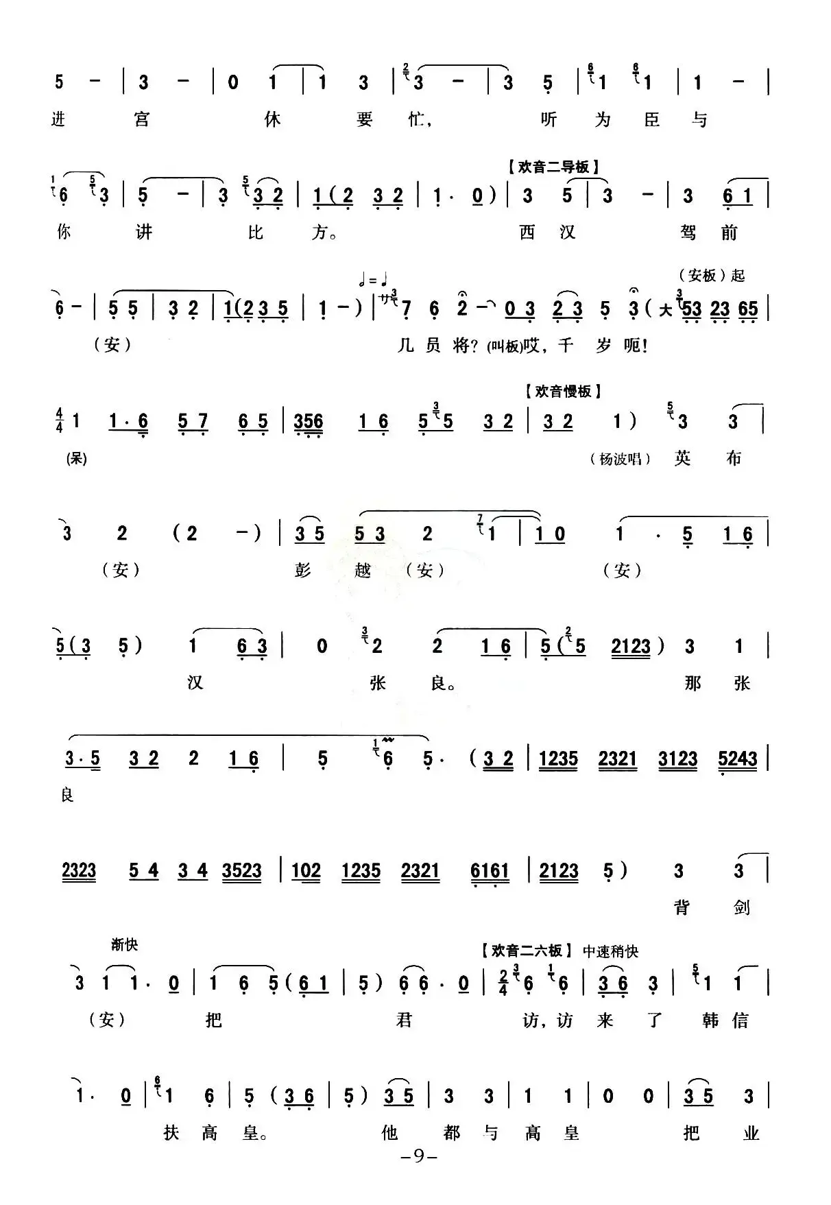  [秦腔] 全折戏谱《二进宫》P1—10