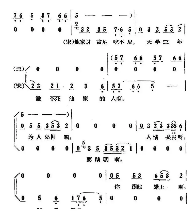 歌剧《小二黑结婚》全剧之第三场 第二十曲（别把我当成摇钱树）