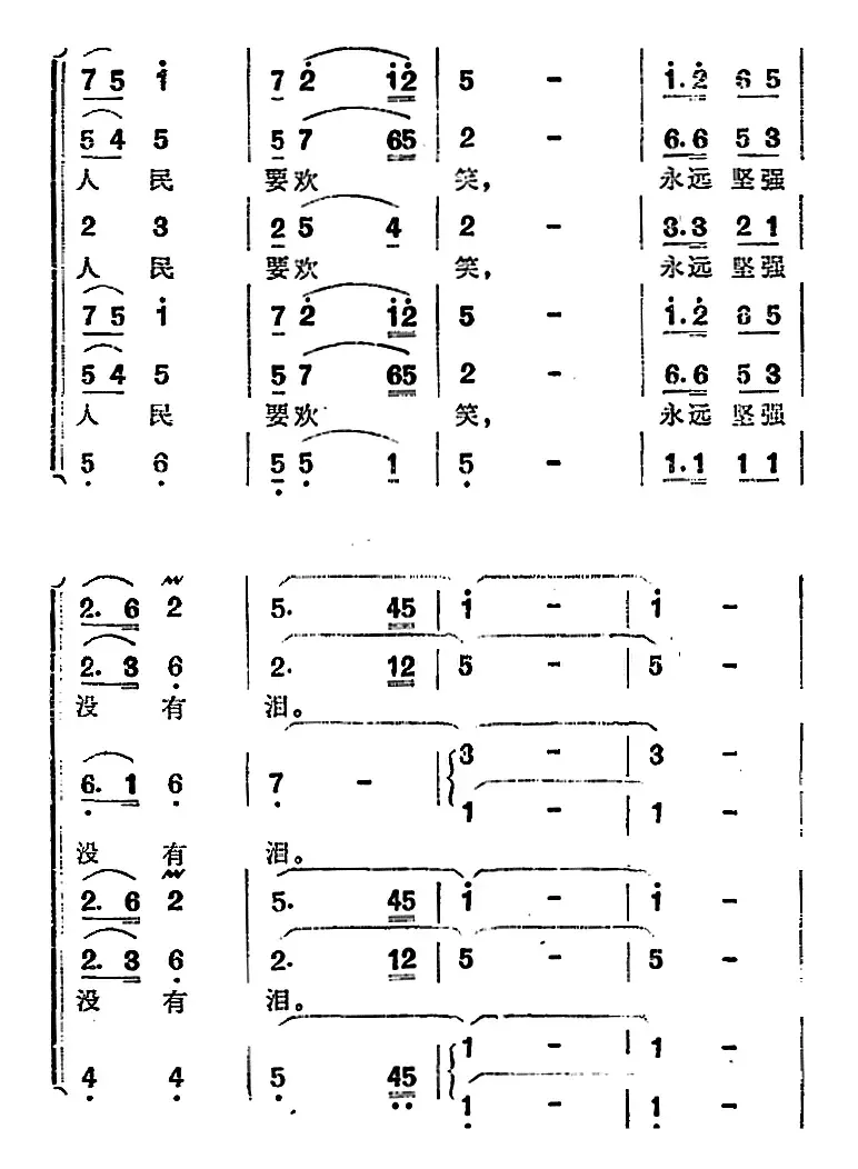 歌剧《洪湖赤卫队》第四场第四曲：永远坚强没有泪