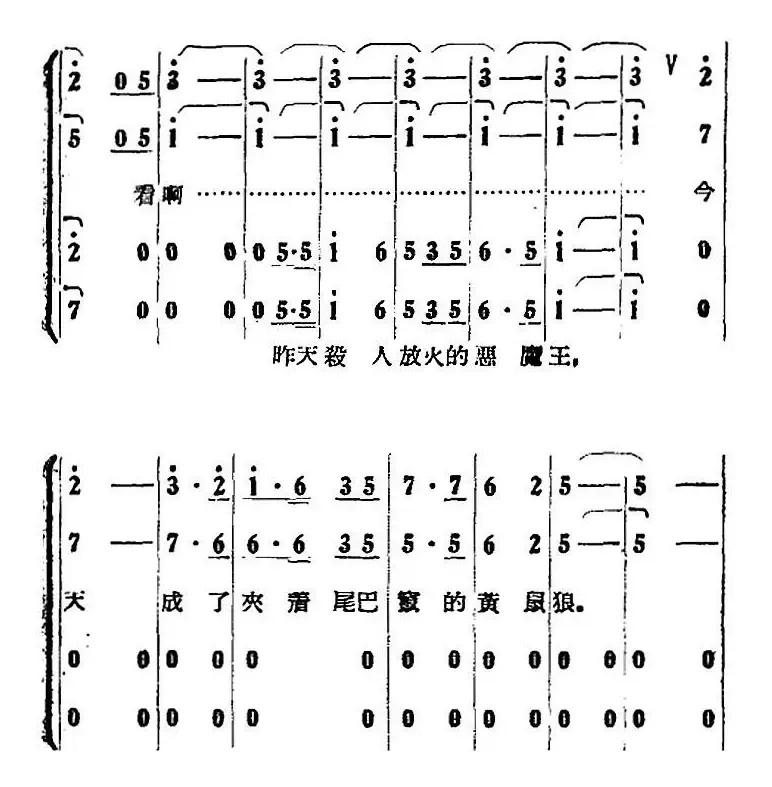 歌剧《打击侵略者》全剧之第五场 幕前曲（春雷一声震天响）