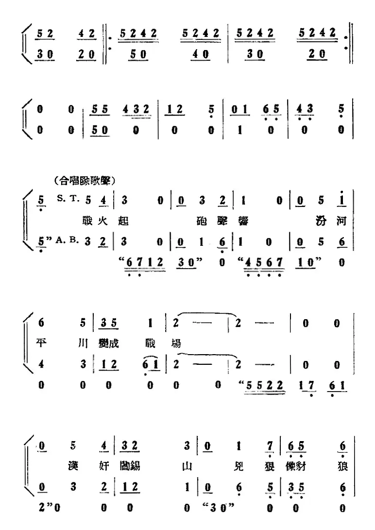 歌剧《刘胡兰》全剧第一幕 第一场 第一曲（前奏曲）