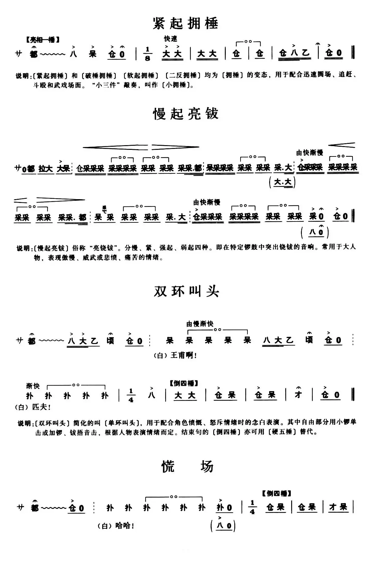 [秦腔]锣鼓谱